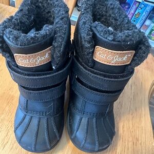 Cat & Jack Black Winter Boots